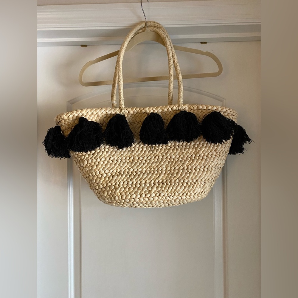 Mud Pie Straw Tote